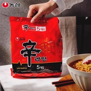 韩国进口农心方便面辛拉面，泡面辛辣味香菇牛肉面，煮面速食面条袋装