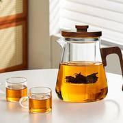 玻璃泡茶壶家用大容量茶水分离花茶壶电陶炉加热过滤茶水壶