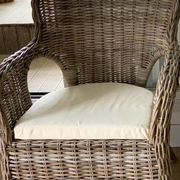 大藤椅防水户外u形藤椅坐垫，u型餐椅垫定制现代纯色简约沙发垫套子