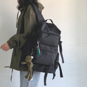 潮牌日系大容量双肩包男休闲运动书包女韩版高中学生电脑旅行背包