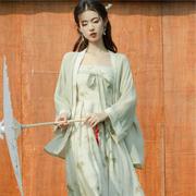 夏季 新中式国风复古旗袍套装气质感改良版日常汉服动漫