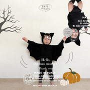 预韩国代 购 宝宝万圣节蝙蝠套装长袖爬服派对装6m-110cm
