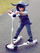 2023宝宝剪车蛙式滑板车儿童，3一6岁可转弯双脚分开四轮小童