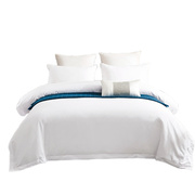 定制酒店专用白色四件套夏季简约风民宿宾馆被套床单三件套床上用