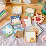 韩版卡通卖萌小熊可爱便签本小本，子学生手账可撕备忘录留言小本子