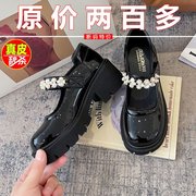 玛丽珍小皮鞋女春秋日系jk厚底增高跟大头娃娃lo鞋小众乐福鞋单鞋