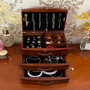 实木质首饰收纳盒复古欧式饰品盒，简约盒项链，手饰盒珠宝盒结婚