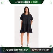 香港直邮潮奢sea海洋女士，elysse刺绣短袖，长衫式连衣裙