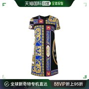 香港直邮Versace 范思哲 女士彩色巴洛克式印花直筒连衣裙