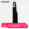 杰茜莱2024春季jessyline针织开衫吊带连衣裙时尚，两件套装女