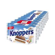 德国进口Knoppers优力享牛奶榛子巧克力威化饼干单独小包装250gx3