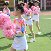 儿童啦啦操演出服长袖女童拉拉队表演服健美操竞技赛比赛服钻