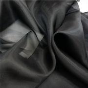 高品质欧根纱面料，-高密度硬纱滑爽挺阔时装布料15色