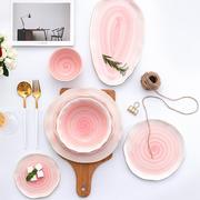 水果沙拉碗陶瓷家用欧式餐具家用大号欧式创意汤碗蔬菜早餐麦片碗