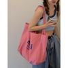 学生帆布包包女夏季2022潮时尚休闲托特包百搭大容量购物袋包