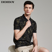 惠*didiboy艺术线条夏季男士，潮流polo衫，短袖t恤男装上衣服