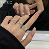 三件套冷淡风时尚戒指女2023年开口小众设计个性日系网红指环