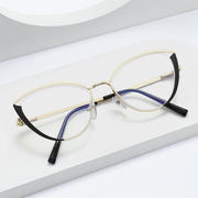 法国capinkofin镂空猫眼，平光镜潮流眼镜框女可配近视时尚眼镜