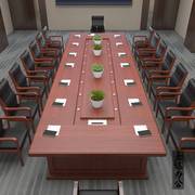 2023会议桌长桌政府开会桌，油漆公司办公桌简约现代长方形会议桌椅