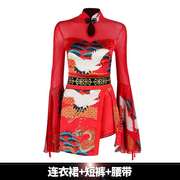 高档中国风舞蹈服套装性感爵士服装成人团体跳舞衣服女团演出服打