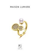 葫小芦纯银珍珠开口戒指 MAISON LUMIER美颂之光宫里中国风镶钻