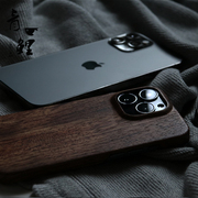 苹果13promax原木质手机壳iPhone13凯夫拉实木超薄保护壳简约防摔
