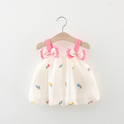 女童连衣裙夏装夏季两半周1一2岁女宝宝小童婴儿小裙子洋气公主裙