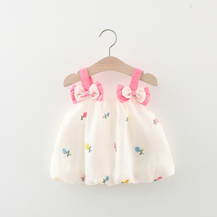 女童连衣裙夏装夏季两半周1一2岁女宝宝小童，婴儿小裙子洋气公主裙