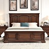 美式全实木双人床1.8米简美风格橡胶木大床主卧室高端家具婚床