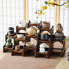 中式实木紫砂壶展示架博古架桌面茶壶摆放架茶具置物架茶杯架子