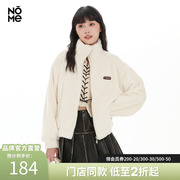 NOME诺米2023冬装立领外套女羊羔毛大衣短款加厚棉服WGPD0727