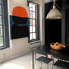 创意撞色沙发背景墙画抽象大尺寸客厅装饰画，现代简约玄关画艺术画