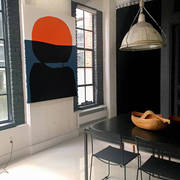 创意撞色沙发背景墙画抽象大尺寸客厅装饰画现代简约玄关画艺术画
