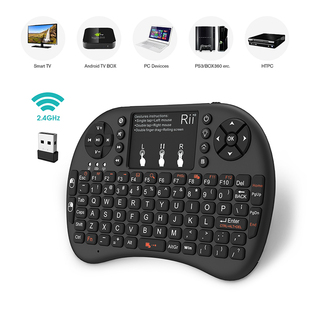 riiminii8+无线背光，蓝牙键盘遥控电视安卓平板，手机游戏鼠标套装