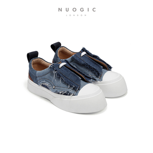 NUOGIC设计师品牌 思文同款极端气候系列厚底牛仔布板鞋