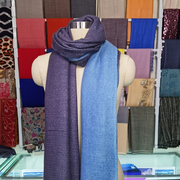 尼泊尔进口纯羊绒双面厚款围巾披肩两用男女通用纯色