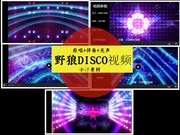 野狼disco动感炫酷街舞DJ晚会舞蹈年会舞台LED动态背景视频素材