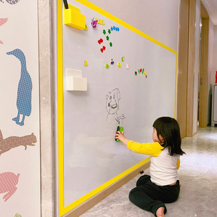软白板墙贴磁性可移除自粘儿童涂鸦墙膜留言家用黑板贴纸可擦环保