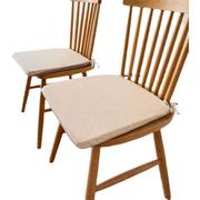 餐椅垫北欧实木椅子座垫可拆洗家用四季透气垫子原木风棉麻坐