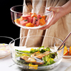 玻璃碗耐高温家用沙拉碗透明大碗玻璃盆汤碗饭碗水果碗泡面碗餐具