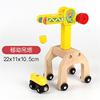 散装木制轨道配件吊塔车玩具，磁性装饰物兼容米兔火车木制轨道玩具
