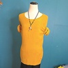 纯色简约显瘦百搭长袖针织衫休闲外穿薄款毛衣女式上衣姜黄色