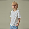 纯棉儿童白色t恤空白短袖，男女童diy手绘印字定制幼儿园文化广告衫