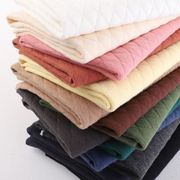 德布棉小格子三层夹丝棉，空气层针织绗缝棉面料，外套床品床单手工布