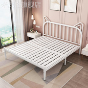 铁艺床双人床加厚1.5米1.8简约现代公主女孩网红铁架床单人儿童床