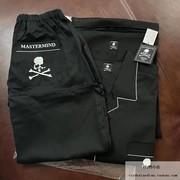  MASTERMIND WORLD MMJ 刺绣logo黑色睡衣睡裤 居家服套装