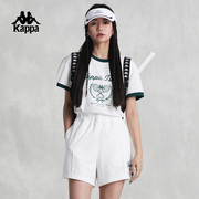 kappa卡帕背靠背运动上衣女2024短袖女士夏季跑步女款休闲t恤