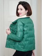 轻薄小棉袄女短款时尚韩版百搭2021年冬季小个子女士羽绒棉服