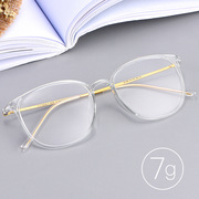 超轻文艺眼镜架复古透明镜框男女款TR镜框纯钛镜腿近视眼镜2212B