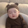 2022韩国ins婴幼儿春秋，纯棉帽子新生儿耳朵，宝宝帽儿童针织帽